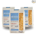 DeLallo Orzo Rice-Shaped Pasta 1 Pound Bag (3 Pack) Pastina Made in Italy Made with Only 100% Durum Wheat Semolina Non-Enriched Flour Bronze Cut Non-GMO Kosher Vegan