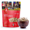 AZNUT Turkish Antep Roasted Salted Pistachios 100% Natural Premium Quality Class A Non GMO Project Great Snacks Resealable Bag