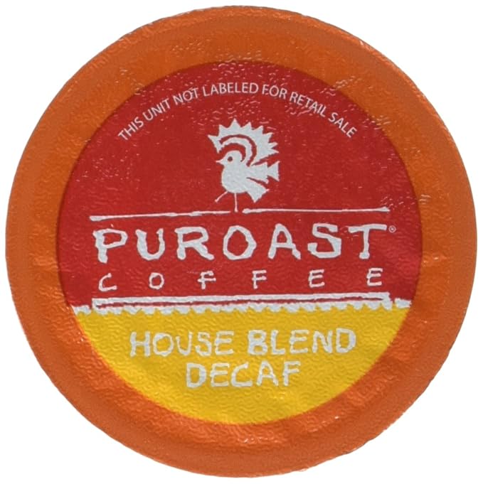 Puroast Low Acid Coffee Pods – House Blend Medium Roast &amp Decaf House Blend Medium Roast – Single Serve Pods – Keurig Compatible – Low Acid Certified – High Antioxidants – GERD Friendly – 2 Pack 1
