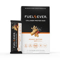 Fuel 4 Ever Collagen Protein Bars | 14G Protein Gluten Free Dairy Free No Stevia or Artificial Ingredients Added Sweetened with Honey | Peanut Butter Oat Flavor (Box of 12)