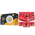 Hethstia Bundle – Konjac Fettuccine Noodles &amp High-Protein Spicy Beef Ramen 10 Shirataki Fettuccine Packs + 6 Protein Ramen Bags Vegan Plant-Based Non-GMO Low Fat Quick Healthy Meal Kit