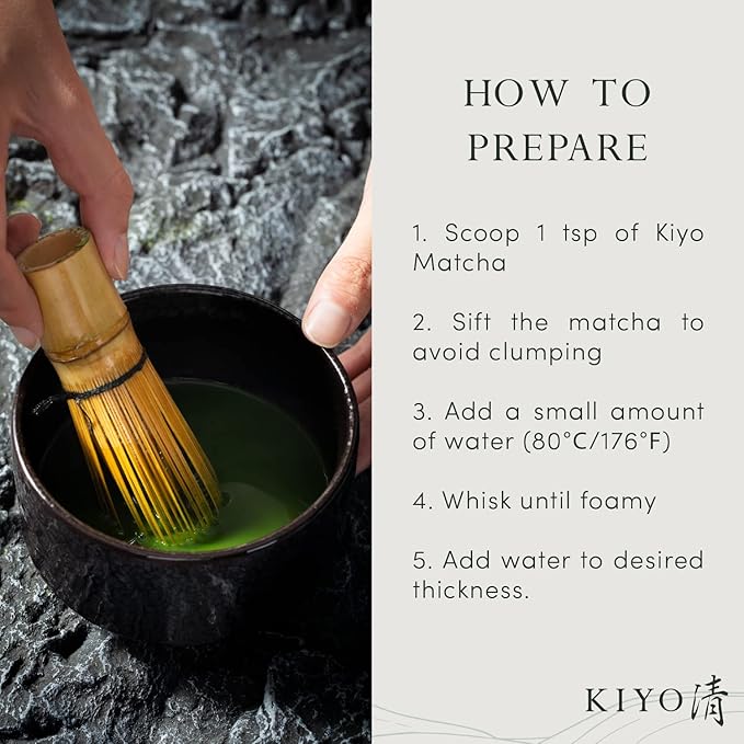 Kiyo Matcha Ritual Grade Wakyo Ceremonial Uji Matcha - Pure Japanese First Harvest Ceremonial Grade Matcha Green Tea Powder from Uji Japan (40g/1.41oz)