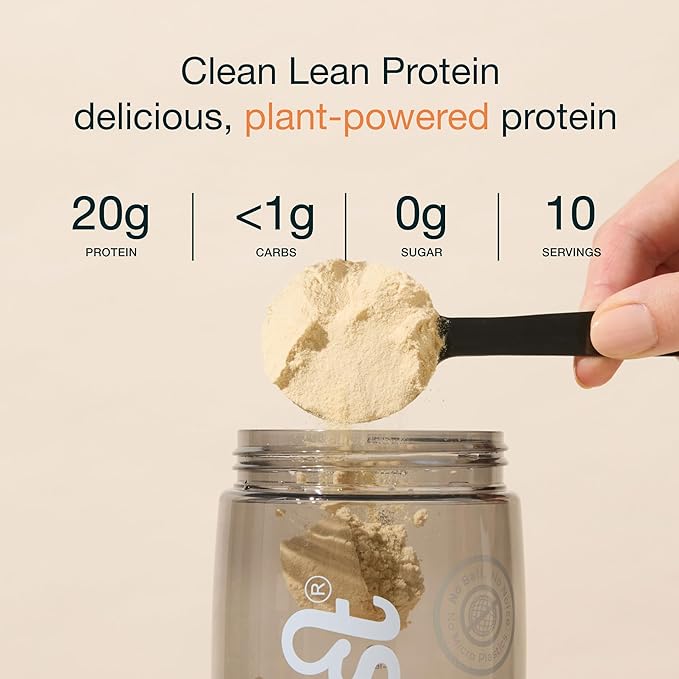 Nuzest Vegan Pea Protein Powder - Smooth Vanilla Flavor 8.8 oz + 24 oz Sports Shaker
