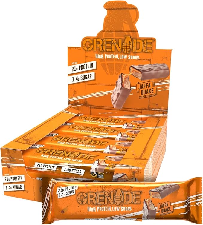 Grenade Carb Killa Bar-Jaffa Quake Box 12 Count