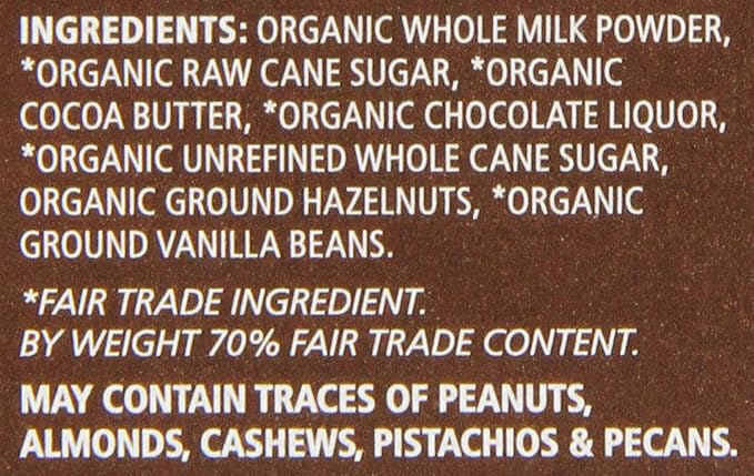 Equal Exchange Organic Mint Chocolate 2.8-Ounce (Pack of 6)