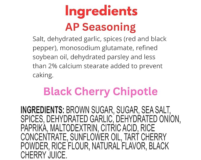 Kindr Black Cherry Chipotle BBQ Rub 9 oz &amp Taste Valley AP Seasoning 14 oz Variety Pack
