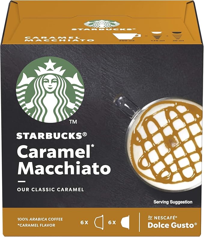 Starbucks Variety Pack Coffee Pods by NESCAFÉ Dolce Gusto (Pack of 6 Total 72 Pods)