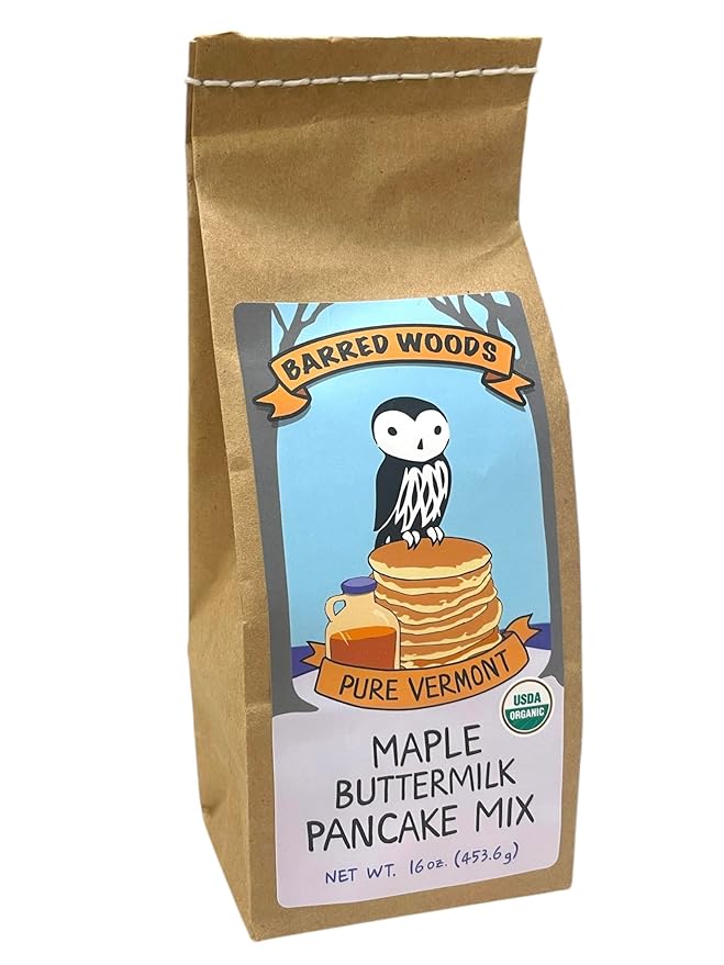 Vermont Breakfast Gift Box with Maple Syrup Pancake Mix and Handcrafted Coffee