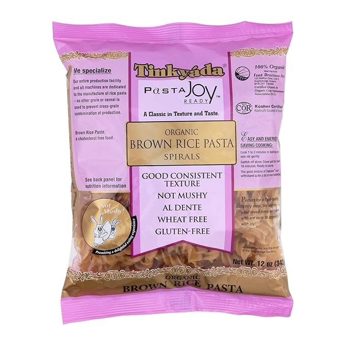 Tinkyada Organic Spiral Brown Rice Pasta 12 Ounce - 12 per case.12