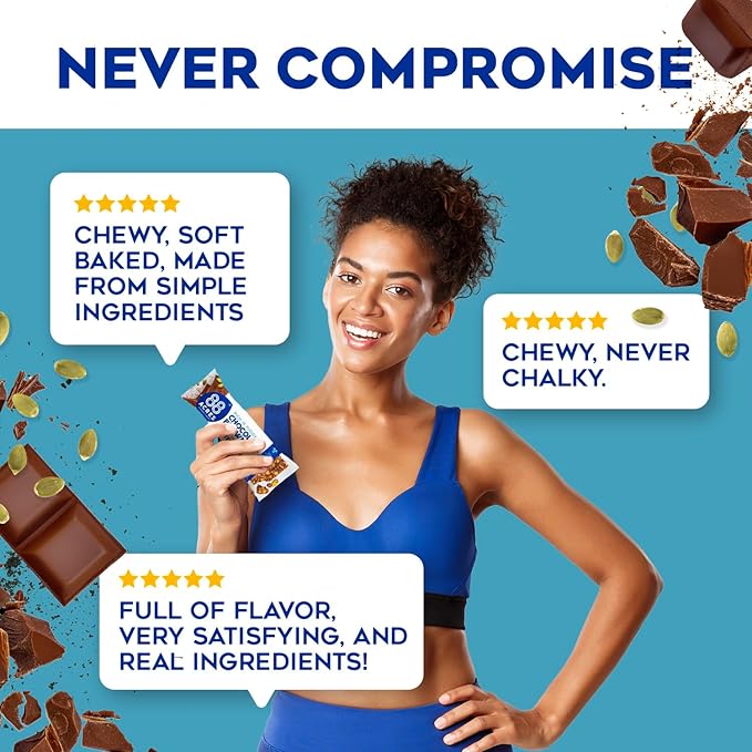 88 Acres Pumpkin Seed Protein Bars Fudge Brownie 9 Count 12g Plant-Based Protein Gluten Free Nut Free School Safe Snack Bar Vegan Non-GMO Individually Wrapped