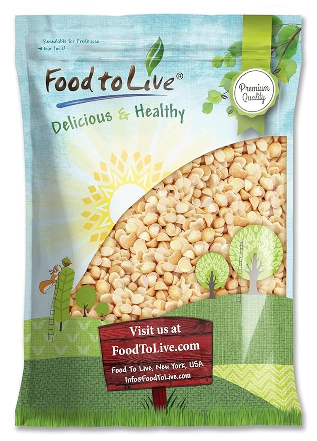 Food to Live Macadamia Nut Halves &amp Pieces 12 Pounds – Raw Shelled Unsalted Kosher Vegan Bulk. Keto Snack. Good Source of Healthy Fats. Great for Baking and as Topping for Salads Yogurt.