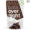 Oats Overnight - Dark Chocolate Sea Salt - Vegan 10g Protein High Fiber Breakfast Shake - Gluten Free Non GMO Oatmeal (2.2 oz per meal) (8 Pack)