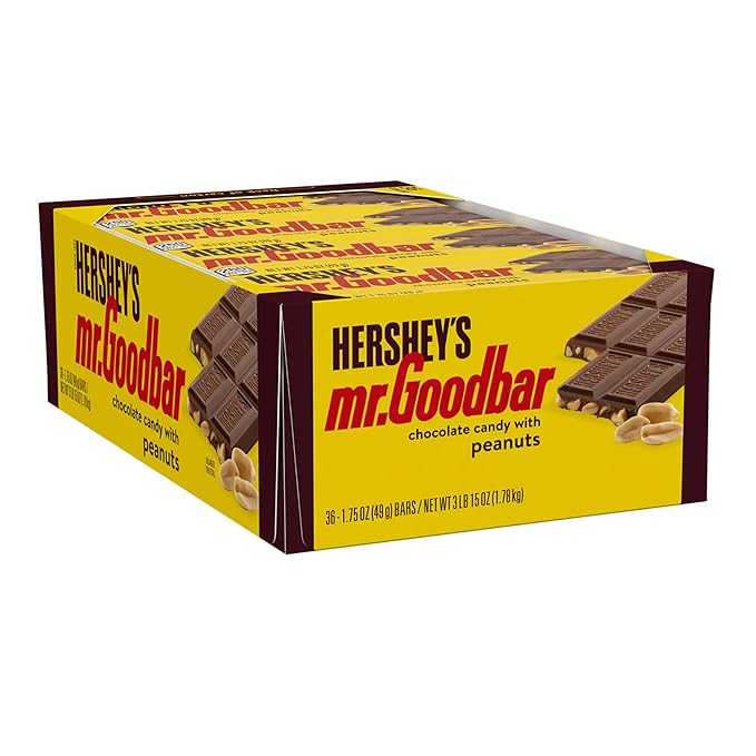 HERSHEY'S MR. GOODBAR Chocolate with Peanuts Candy Bars 1.75 oz (36 Count)