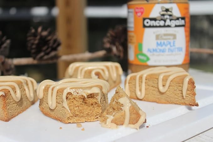 Once Again Natural Creamy Maple Almond Butter with Natural Vanilla Flavor 16oz - Gluten Free Certified Peanut Free Vegan Kosher Paleo - Glass Jar
