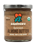 Dastony Organic Raw Sprouted Almond Butter 8 oz | Only One Ingredient | Vegan Paleo and Keto Friendly Non GMO Gluten-free - Pack of 1