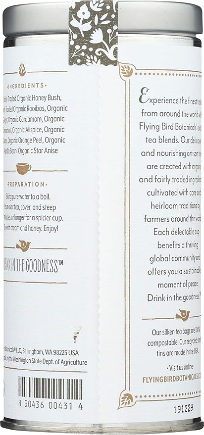 FLYING BIRD BOTANICALS Harvest Moon Red Chai Tea 15 CT