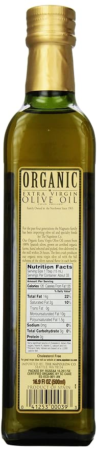 Napoleon Organic Extra Virgin Olive Oil 16.9 oz