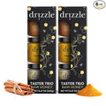 Drizzle Honey Taster Trio - All Natural Pure Raw Honey Unfiltered White Cinnamon Spiced &amp Turmeric Gold Mini Jars Use in Tea &amp Coffee Sugar Substitute Certified Kosher - Pack of 6