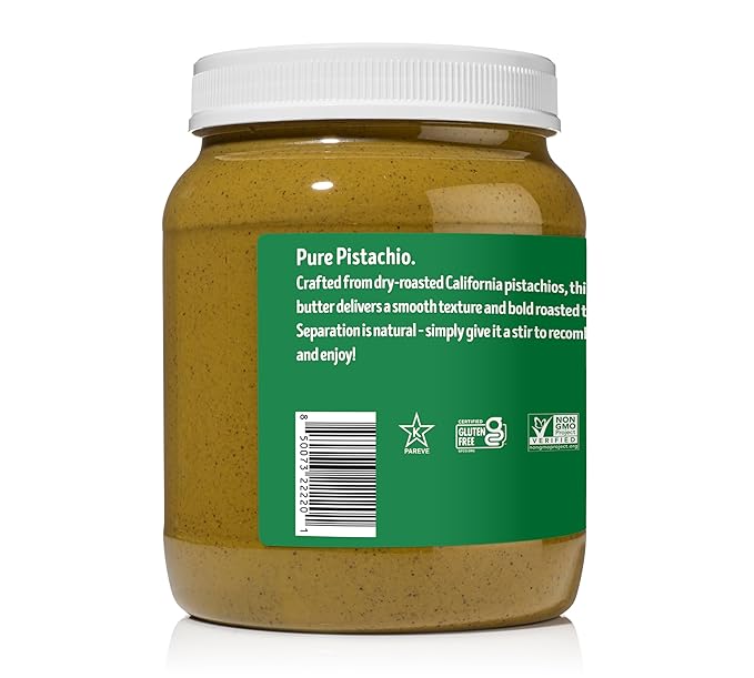 Vör Pistachio Butter (4lb) | Single Ingredient | Rich &amp Nutty Filling for Knafeh Dubai Chocolate Bars