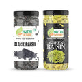 Nutri Desire Raisin Combo 300gm (150*2) (Green Raisin Black Raisins) (300gm)