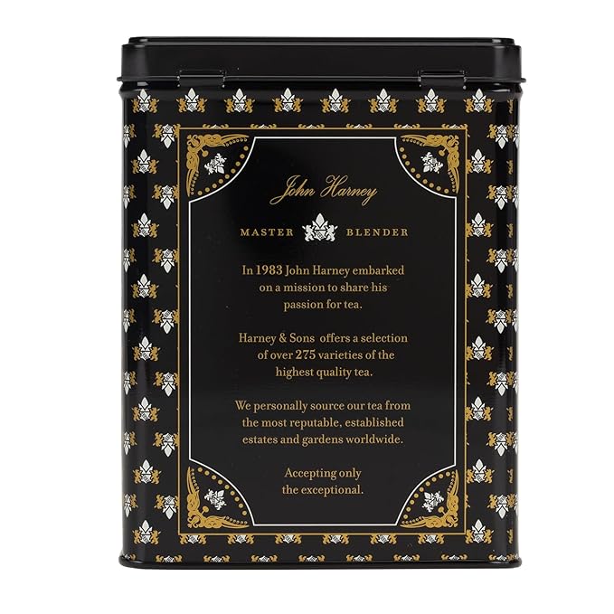 Harney &amp Sons Paris Tea &amp Black Tea Canister 50ct sachet &amp Storage Tin Set