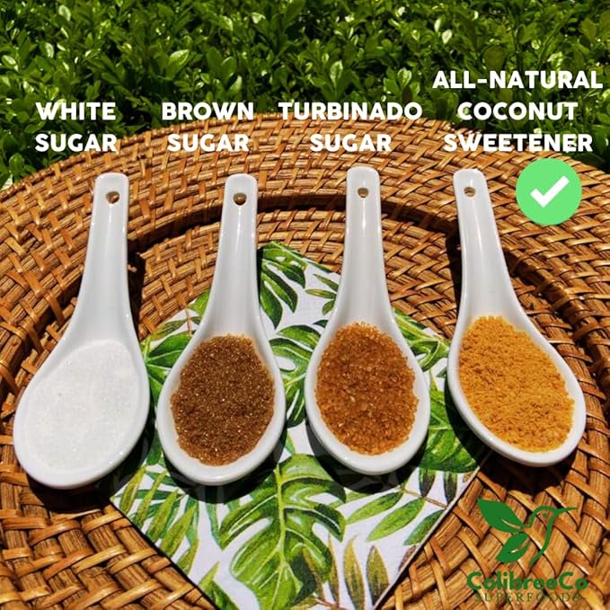 Colibreeco Organic Coconut Sugar 1 Pound (Pack of 1): Perfect for Sweetening Drinks &amp Recipes | Low Glycemic Sugar Substitute USDA Organic | Unprocessed &amp Chemical-Free | Powdered Coconut P