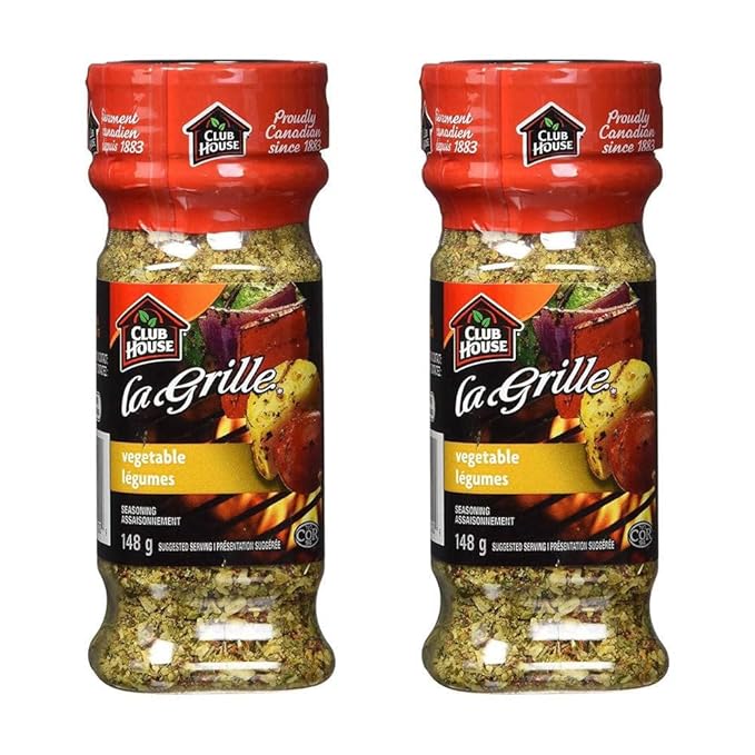 Club House La Grille Grilling Made Easy Vegetable Seasoning 148g/5.2oz 2-Pack {Imported from Canada}
