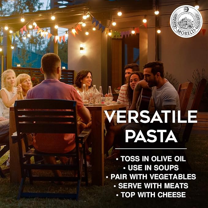 Morelli Pasta Whole Wheat Linguine Pasta - Imported Pasta from Italy - 500g