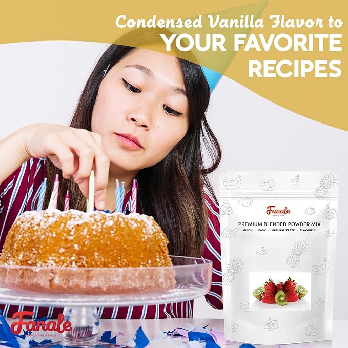 Fanale Premium Condensed Bubble Tea Flavoring Powder | Perfect for Baking Smoothies Desserts and Drinks | Instant Flavoring Powder for Boba Milk Tea - 2.2 Pounds (Pack of 20).