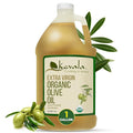 Kevala Extra Virgin Organic Olive Oil - Gluten-Free and Cholesterol-Free Oil Perfect for Frying and Cooking Smooth Base for a Ranch Dressing Cold Pressed and Unrefined Bulk Size 128 oz