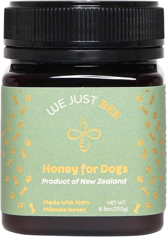 Manuka Honey for Dogs 250g/8.8oz – Premium New Zealand Dog Food Topper &amp Natural Treat | Raw Honey for Dogs for Immune Skin &amp Gut Support | Traceable Superfood – MGO 400+