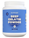 Zen Principle Grass-Fed Gelatin Powder 5 lb. Custom Anti-Aging Protein for Healthy Hair Skin Joints &amp Nails. Paleo and Keto Friendly. Cooking and Baking. GMO-Free and Gluten-Free. Unflavored.