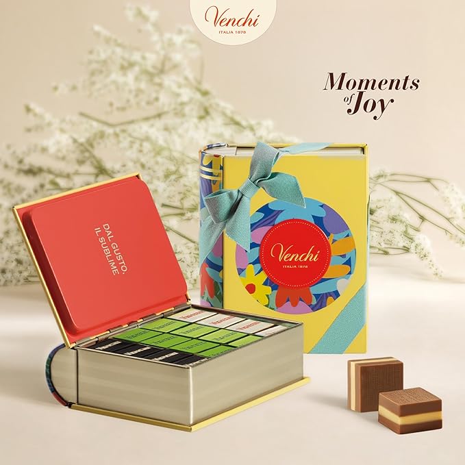 Venchi - Spring Mini Book with Assorted Cremini 6.34 Oz Venchi Spring Collection Gluten Free Gift Idea
