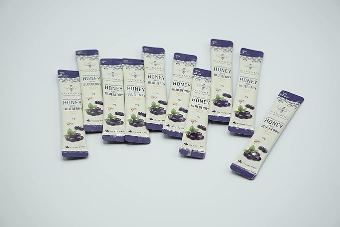 BeeFamily - Variety Honey Stick Set 300g - Blueberry Cranberry Lemon