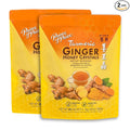 Prince of Peace Instant Ginger Honey Crystals with Turmeric 60 Sachets - pack of 2 – Instant Hot or Cold Beverage that Soothes Throat – Easy to Brew – Drink Like a Tea – Gluten Free – Real Ginger