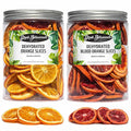 Dried Orange Slices (150G) &amp Dried Blood Orange Slices (150G) Combo Pack for Cocktails Drinks Baking &amp Desserts