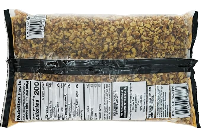 Walnut Pieces – 5 lbs – Premium Baking Nuts for Cooking Snacking &amp Recipes