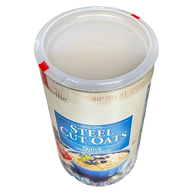 Steel Cut Oats Quick Cook Whole Grain Oatmeal Heart Healthy 25 oz (Pack of 2)