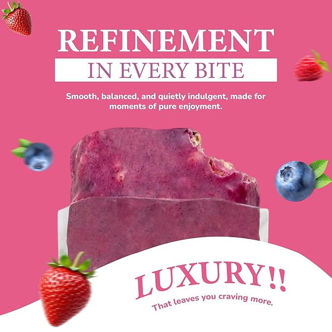 Rawmantic Mixed Berry Vegan Protein Bars (12 Bars x 60g) – Mixed Berries Pea Protein powder Sunflower Seeds Pitaya Passion Fruit Powder &amp More - No Artificial Flavors Plant-Based Non-GMO &amp