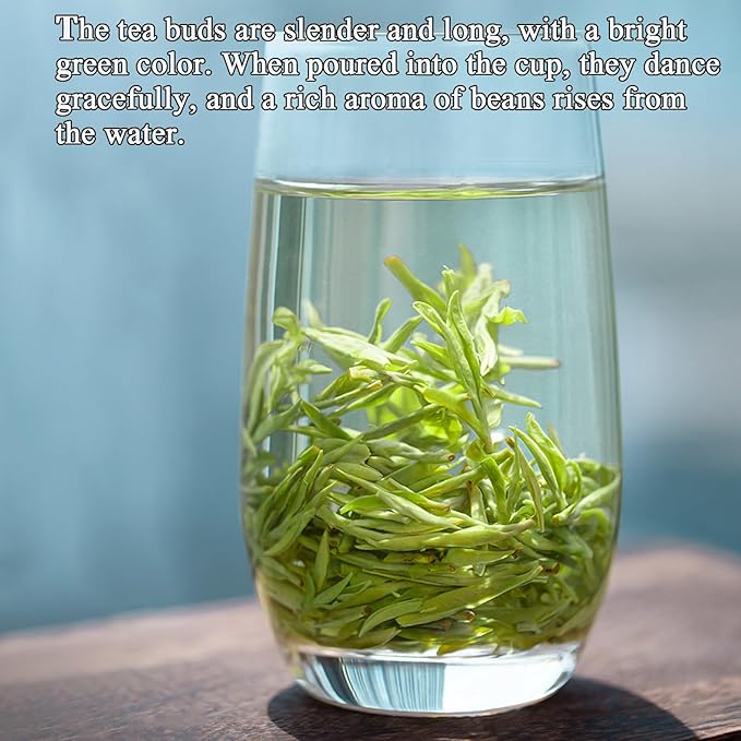 Longjing Tea Dragon Well Longjing Green Tea Loose Leaf 120g/4.23oz Dragonwell Long Jing Tea Chinese Green Tea Loose Leaf Bean Aroma and Fresh Taste 龙井 龙井茶 绿茶