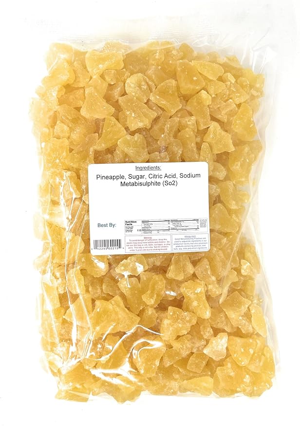 YANKEETRADERS Dried Pineapple Chunks 4 Pound