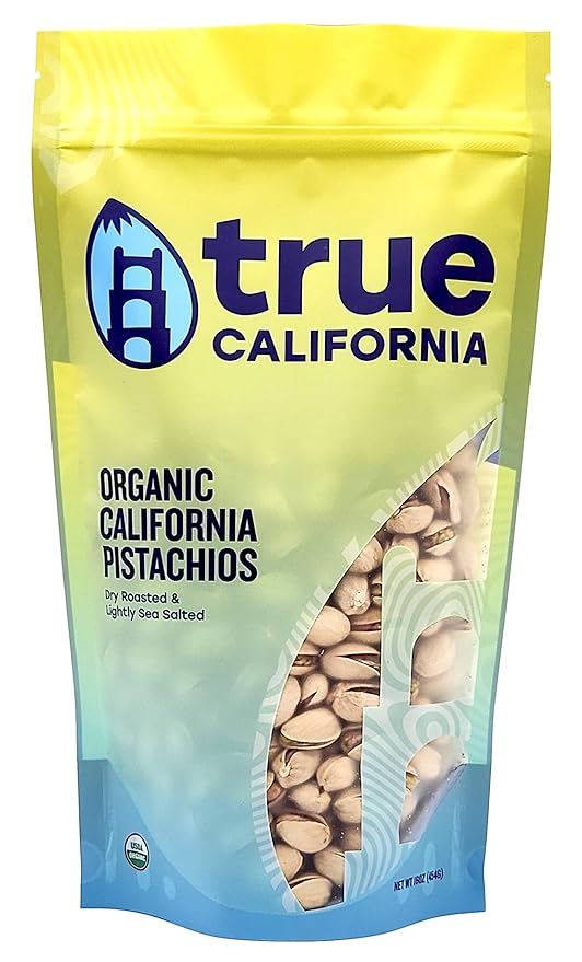 True California Organic Pistachios Raw &amp Dry Roasted Lightly Sea Salted Bundle