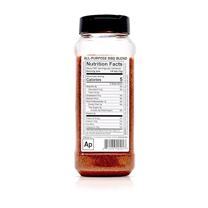Spiceology - All Purpose BBQ Rub and Spice Blend - Use On: Beef Fish Chicken Vegetables and Sauces - 20 oz