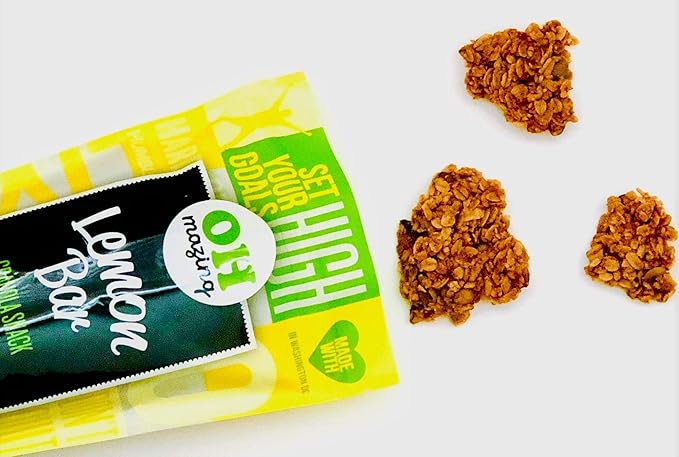 Oh-Mazing Granola Snack Gluten-Free Nut-free No Soy No Preservatives Small Batch 3 Count 9 oz Bags (Lemon Bar)