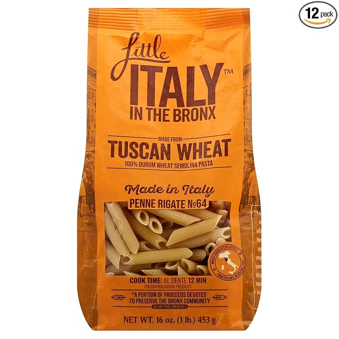 Generic L.ittle Italy in The Bronx Pasta Penne Rigate 16OZ Pack of 12