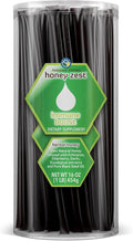 Amazing Herbs Raw Natural Honey - Herbal Honey Infused with Echinacea Elderberry Garlic Eucalyptus Extracts &amp Pure Black Seed Oil Non GMO Gluten Free - Honeyzest Immune Boost Straws 100 Coun