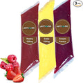 Jeynuuss Pastry Filling 3-Pack 2 Pounds Bags Raspberry Filling for Cakes Strawberry Filling for Cakes Bavarian Cream Filling Strawberry Pie Filling Raspberry Pie Filling Cheesecake Filling Cake Filli