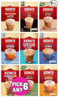 Kenco Instant Coffee Sachets - Pick Any 6 Packs From 9 Blends Including Almond Vanilla Oat Baileys Latte Cappuccino Flat White Iced Hot Salted Caramel