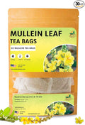TeaDreamTea Dried Mullein Herbal Tea - Natural Mullein Flowers 30 Tea Bags - Caffeine-free - Pure Natural Premium Mullein Leaf - Mullein Herbal Teas with Cleanse Detox &amp Respiratory Support Effect
