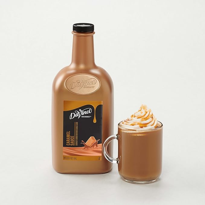 DaVinci Gourmet Sugar Free Caramel Sauce 64 Fluid Ounces (Pack of 1)